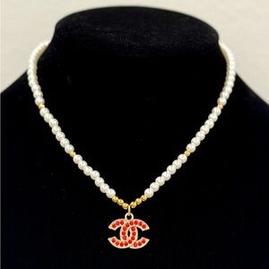 Chanel Pearl and Gold Necklace